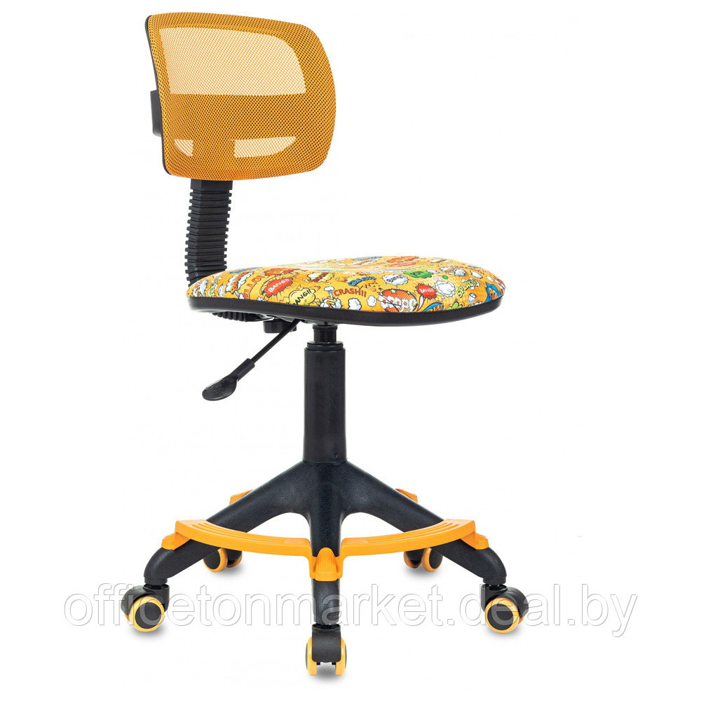 Кресло детское Бюрократ CH-299-F, сетка/ткань, оранжевый/оранжевый бэнг - фото 1 - id-p214488662