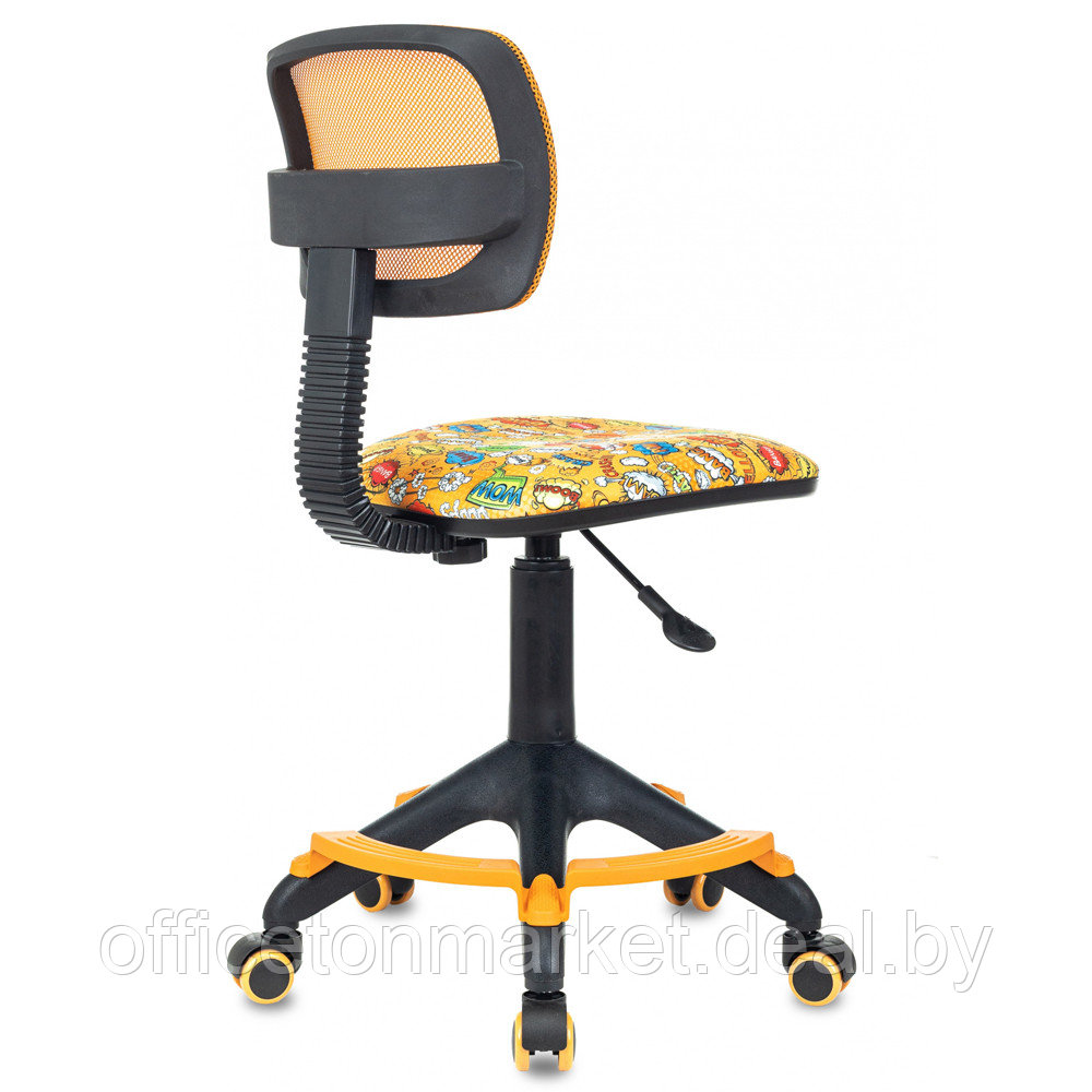 Кресло детское Бюрократ CH-299-F, сетка/ткань, оранжевый/оранжевый бэнг - фото 4 - id-p214488662