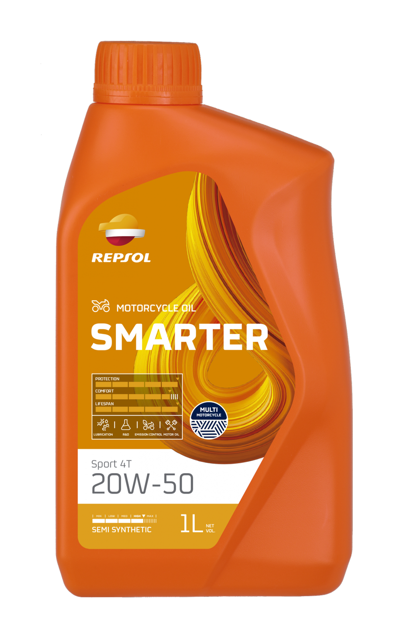Масло моторное, Repsol SMARTER SPORT 4T 20W50 1л канистра
