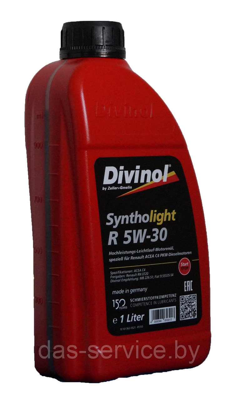 Моторное масло Divinol Syntholight R 5W-30 (синтетическое моторное масло 5w30) 1 л. - фото 2 - id-p11716450