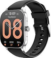 Умные часы Amazfit Pop 3S (серебристый, с силиконовым ремешком)