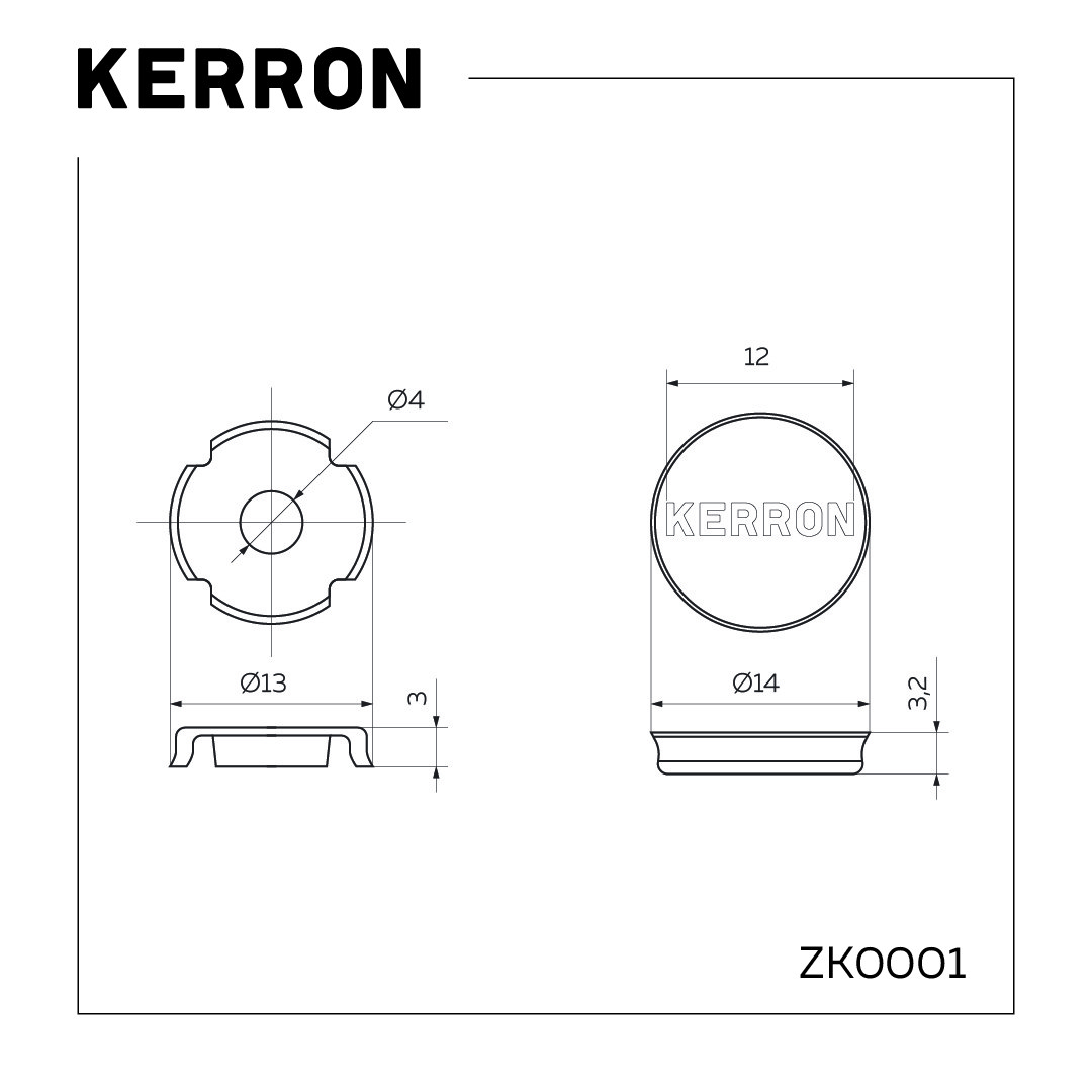 Заглушка Kerron для винта, античная бронза - фото 2 - id-p214499613