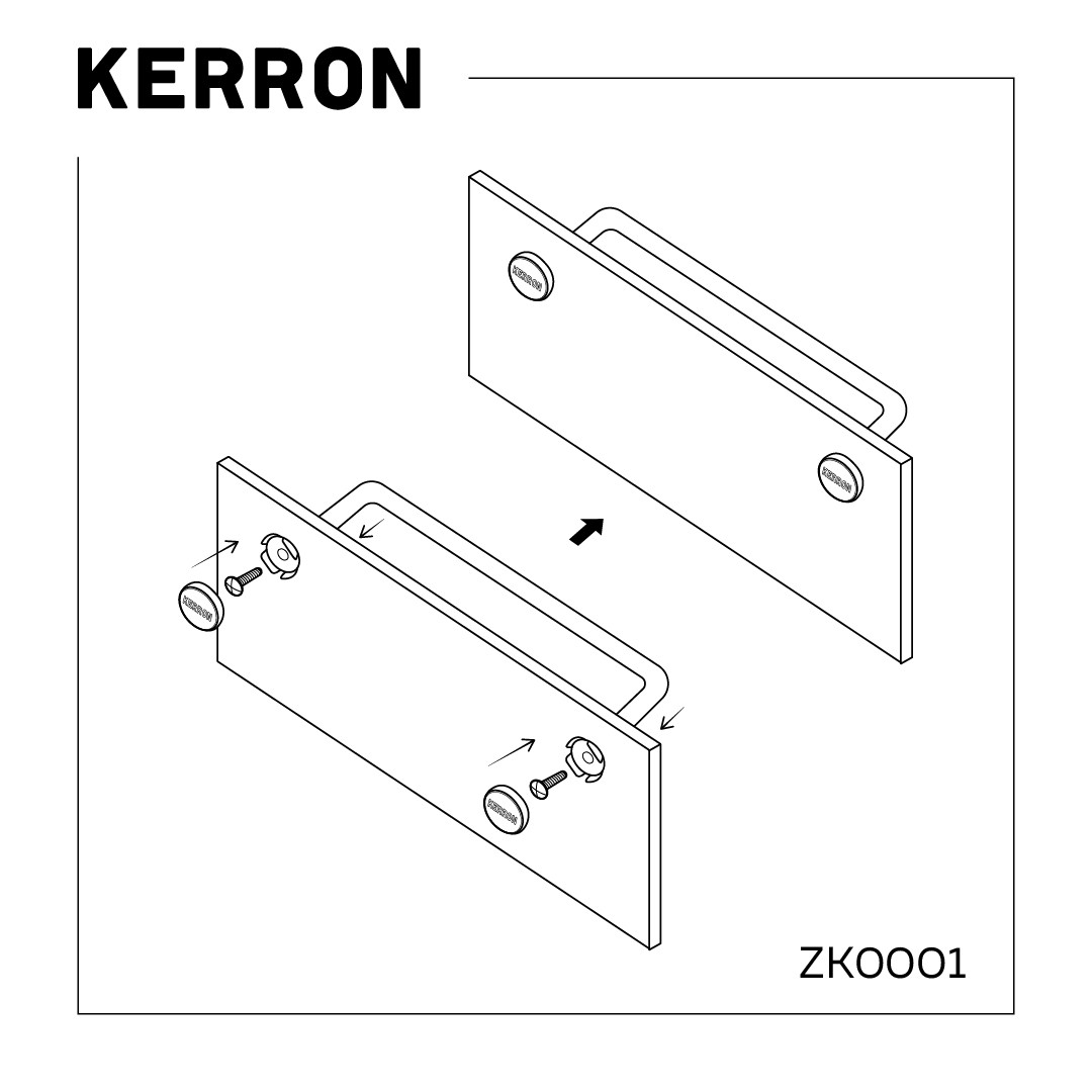 Заглушка Kerron для винта, черненый старинный цинк - фото 3 - id-p214499614