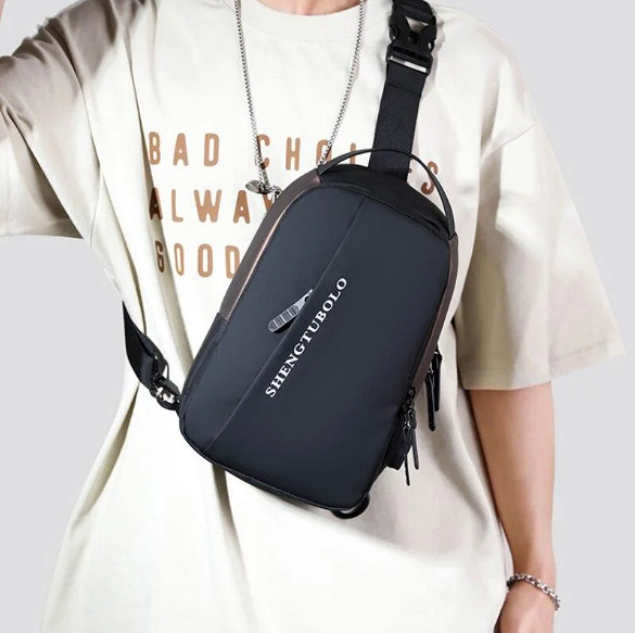 Сумка - рюкзак через плечо Shengtubolo с USB / Сумка слинг - фото 6 - id-p214503516