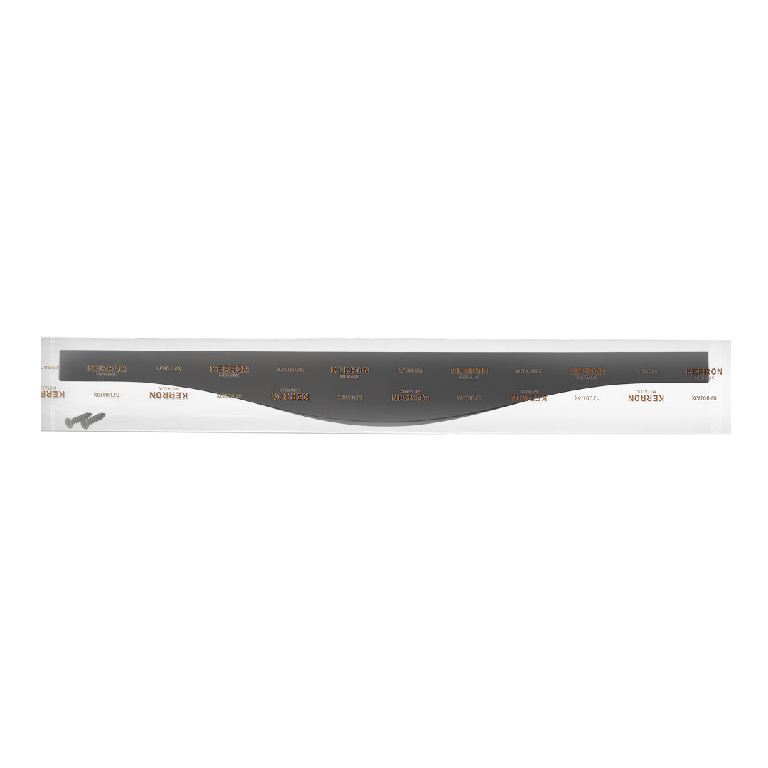 Ручка торцевая, 400 мм, матовый черный, RT-002-400 BL - фото 4 - id-p214499754