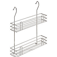 Полка для специй двухъярусная, Тип-II, хром