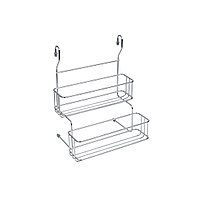 Полка двухъярусная малая для банок, хром