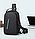Сумка - рюкзак через плечо Shengtubolo с USB / Сумка слинг, фото 5