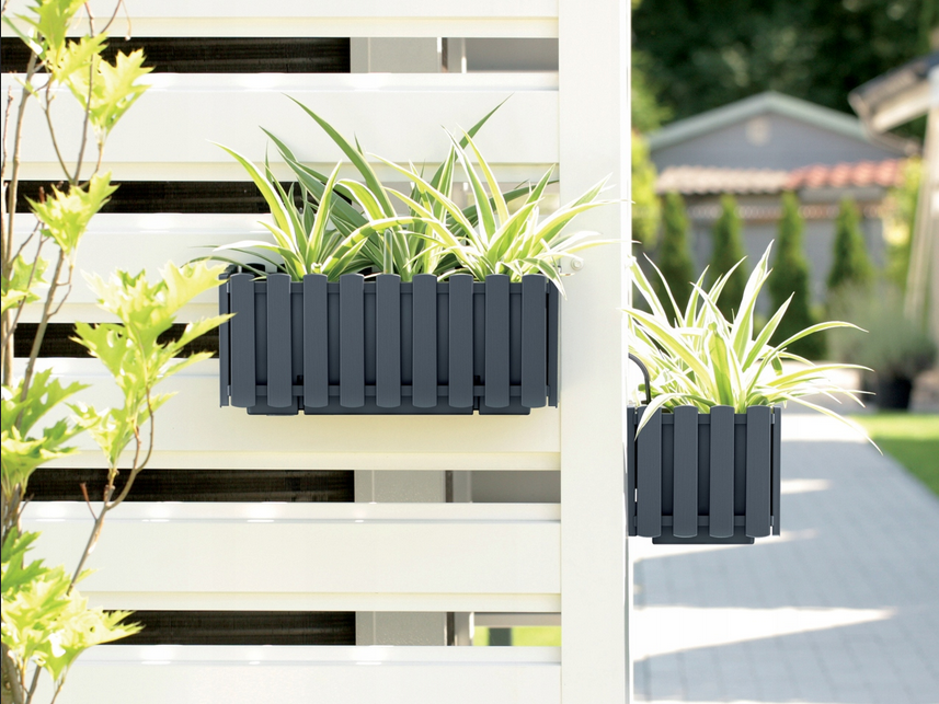Горшок цветочный балконный Boardee Fencycase 600 W, антрацит - фото 2 - id-p214494437