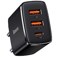 Зарядное устройство Baseus Compact Quick Charger 3A, 30W Type-C + 2*USB CCXJ-E01 Черный