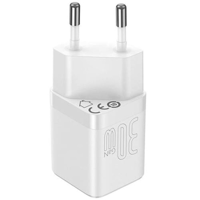 Зарядное устройство Baseus GAN3 Fast Charger 1C 30W CCGN010102 Белый - фото 4 - id-p214496578