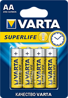 Батарейка 4шт VARTA SUPERLIFE MINGO 4AA R6P