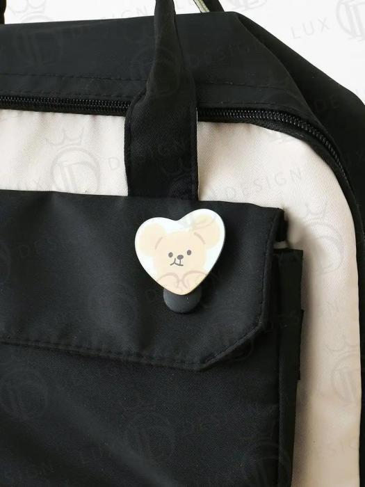 Ранец для первоклассника девочки подростков рюкзак школьный детский портфель сумка черный тканевый - фото 7 - id-p214508668