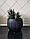 Горшок цветочный DKB150, черный бетон, фото 3