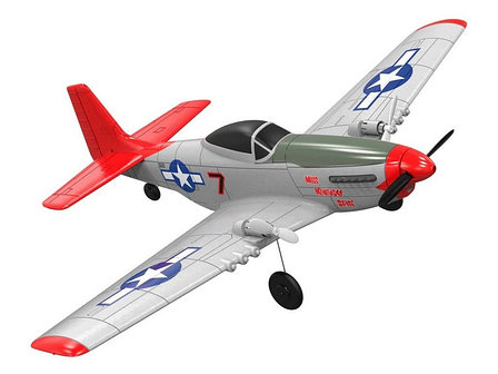 Радиоуправляемый самолет Volantex RC Mustang 400мм (красный) 2.4G 2ch LiPo RTF with Gyro, фото 2