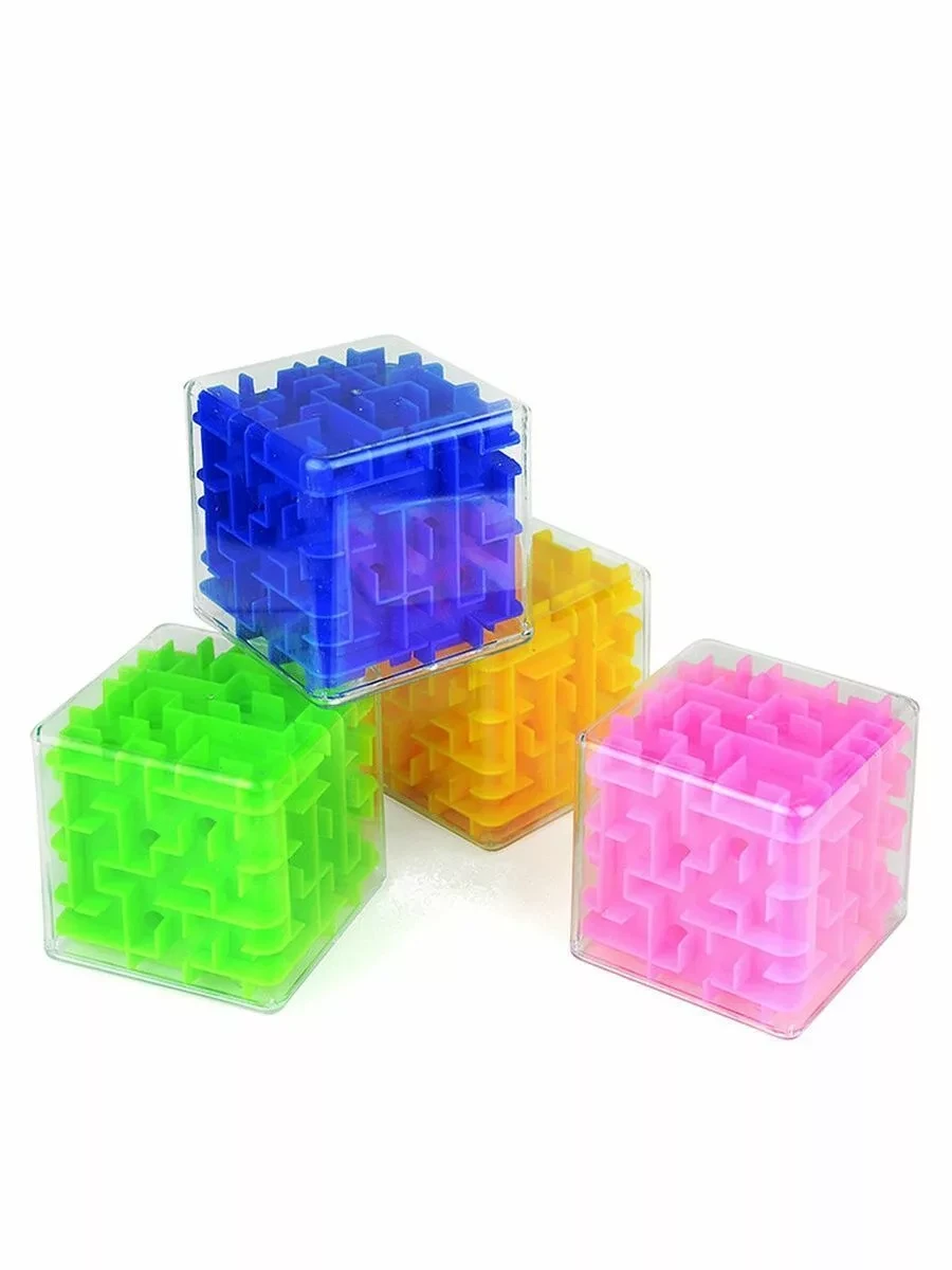 Лабиринт BOFOS 3D с шариком / игрушечная головоломка кубик - фото 2 - id-p214515622