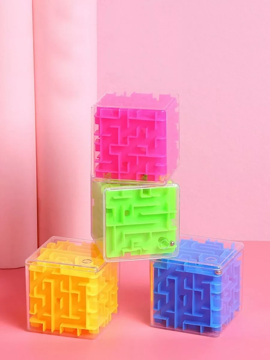 Лабиринт BOFOS 3D с шариком / игрушечная головоломка кубик - фото 4 - id-p214515622