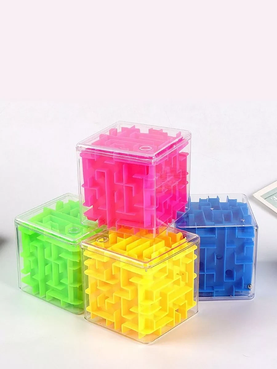 Лабиринт BOFOS 3D с шариком / игрушечная головоломка кубик - фото 5 - id-p214515622