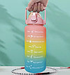 Спортивные бутылки с маркерами времени (набор 3 шт.)  Мотивационная бутылка для питья, фото 3