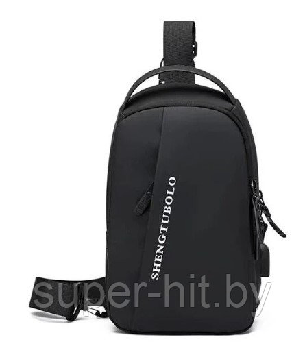 Сумка - рюкзак через плечо Shengtubolo с USB. Сумка слинг - фото 4 - id-p214515378