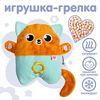 Игрушка - грелка с вишнёвыми косточками развивающая «Котик»