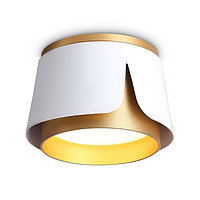 Накладной светильник со сменной лампой TN71221, GX53, 100х100х66 мм, цвет белый, золото