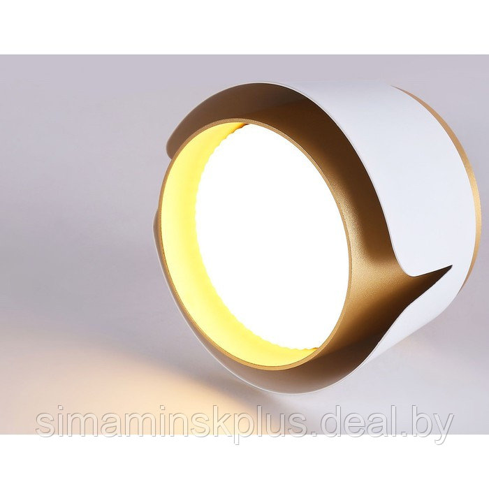 Накладной светильник со сменной лампой TN71221, GX53, 100х100х66 мм, цвет белый, золото - фото 5 - id-p214517616