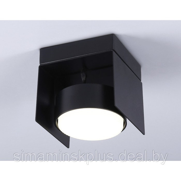 Накладной поворотный светильник со сменной лампой TN70842, GX53, 95х95х90 мм, цвет чёрный песок - фото 3 - id-p214517619