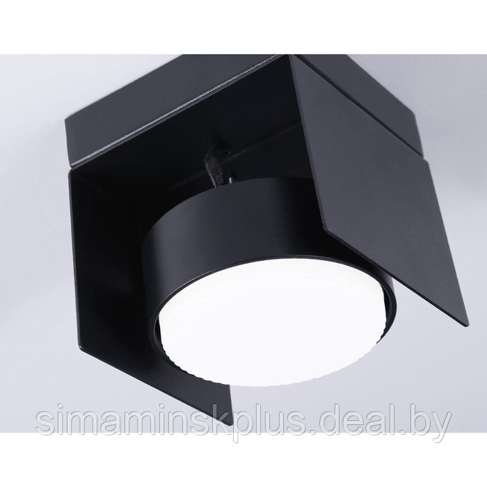 Накладной поворотный светильник со сменной лампой TN70842, GX53, 95х95х90 мм, цвет чёрный песок - фото 5 - id-p214517619