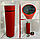 Термос Indy с покрытием софт-тач, ситечком и сенсорным дисплеем температуры, 500 мл Красный, фото 2