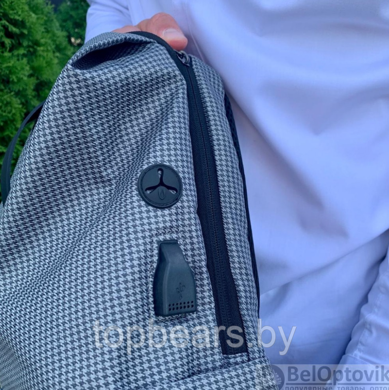 Городской рюкзак Ultra Star с USB и отделением для ноутбука до 15" Серый - фото 4 - id-p214519139