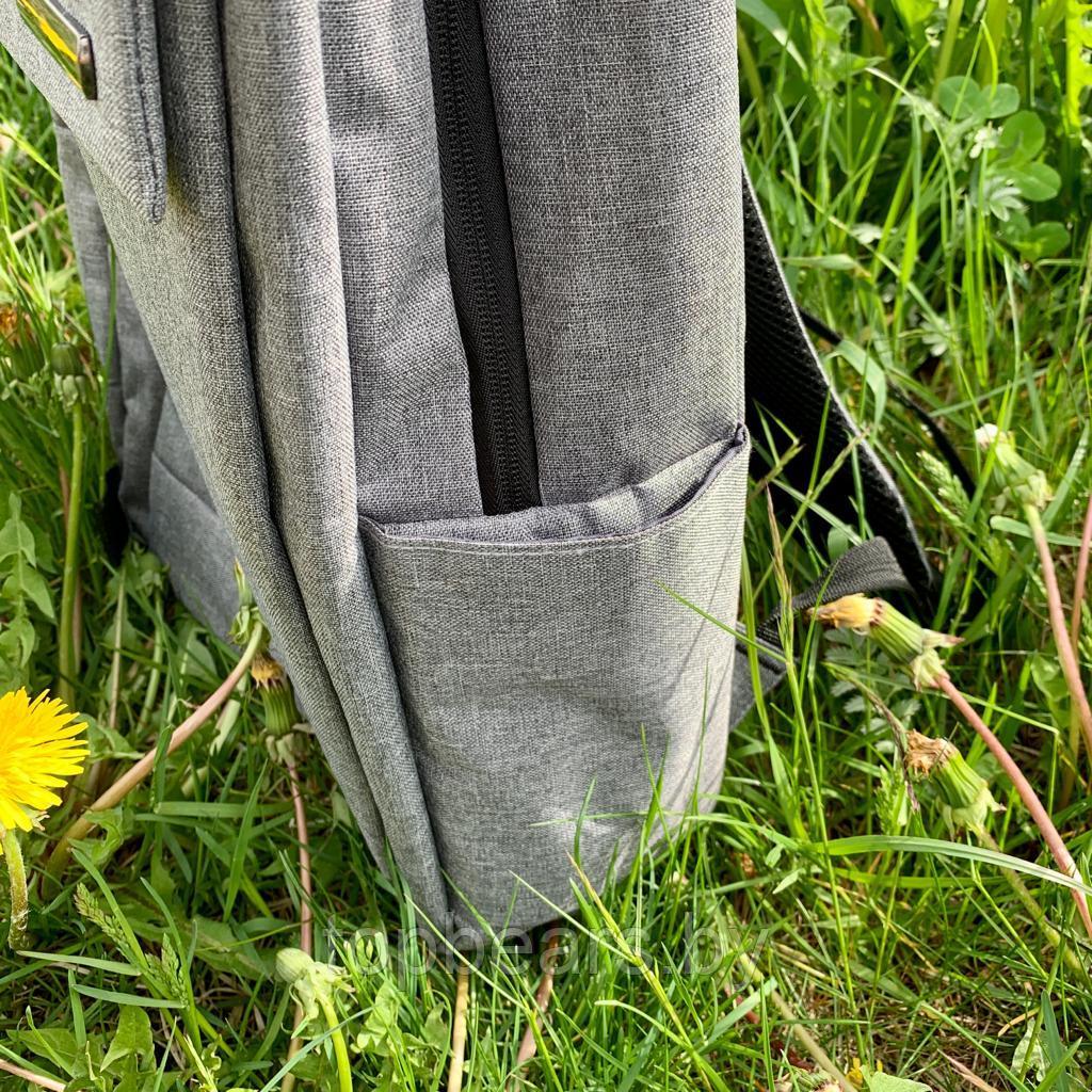 Городской рюкзак Кембридж с USB и отделением для ноутбука до 14.5". Серый - фото 8 - id-p214519147