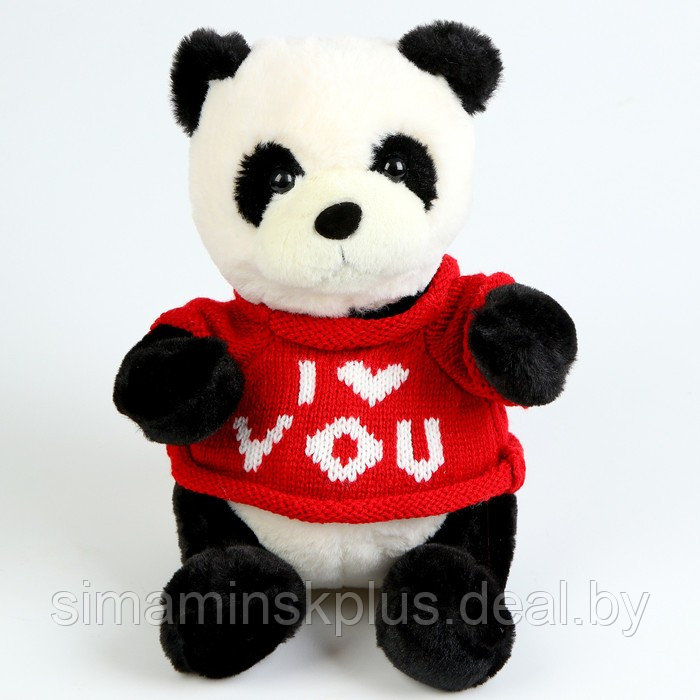 Мягкая игрушка «Панда» в кофте, 25 см - фото 4 - id-p214520561