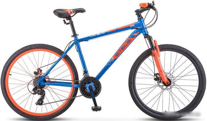 Велосипед Stels Navigator 500 MD 26 F020 р.20 2023 (синий/красный) - фото 1 - id-p210512720
