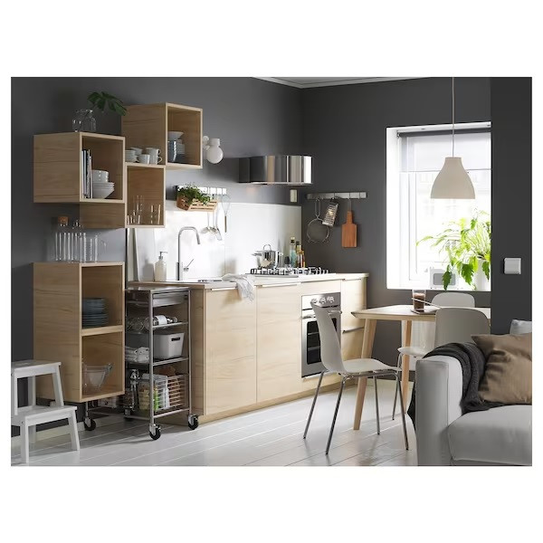 IKEA/ БЕКВЭМ Табурет-лестница, осина белый,50 см - фото 2 - id-p214513220