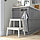 IKEA/ БЕКВЭМ Табурет-лестница, осина  белый,50 см, фото 3