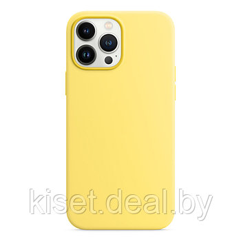 Бампер Silicone Case для iPhone 13 Pro лимонный