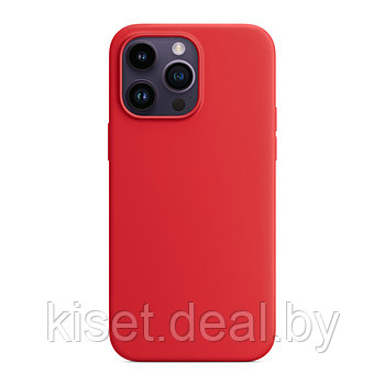 Бампер Silicone Case для iPhone 14 Pro Max красный