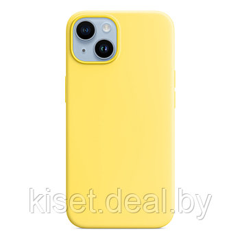 Бампер Silicone Case для iPhone 14 лимонный