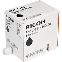 Чернила для дупликатора тип HQ40 черные (5 картриджей*600мл) Ricoh. RICOH PRIPORT BLACK INK HQ40( 5