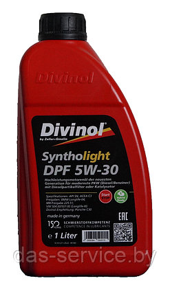 Моторное масло Divinol Syntholight DPF 5W-30 (синтетическое моторное масло 5w30) 1 л., фото 2