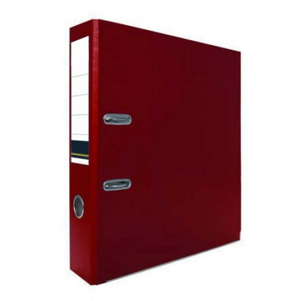 Папка-регистратор 80 мм, PVC, арт. IND 8/24 PVC, цвет бордовый(работаем с юр лицами и ИП) - фото 1 - id-p113243216