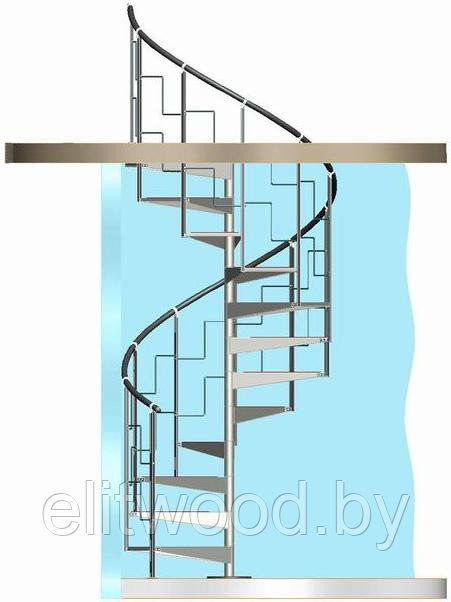 Винтовые лестницы "Каскад" 2.5 - фото 1 - id-p28109148