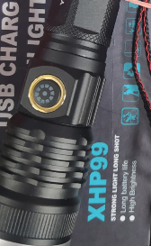 Фонарь телескопический ручной XHP99 (АКБ+USB), светодиодный мощный фонарик тактический перезаряжаемый - фото 5 - id-p214535539