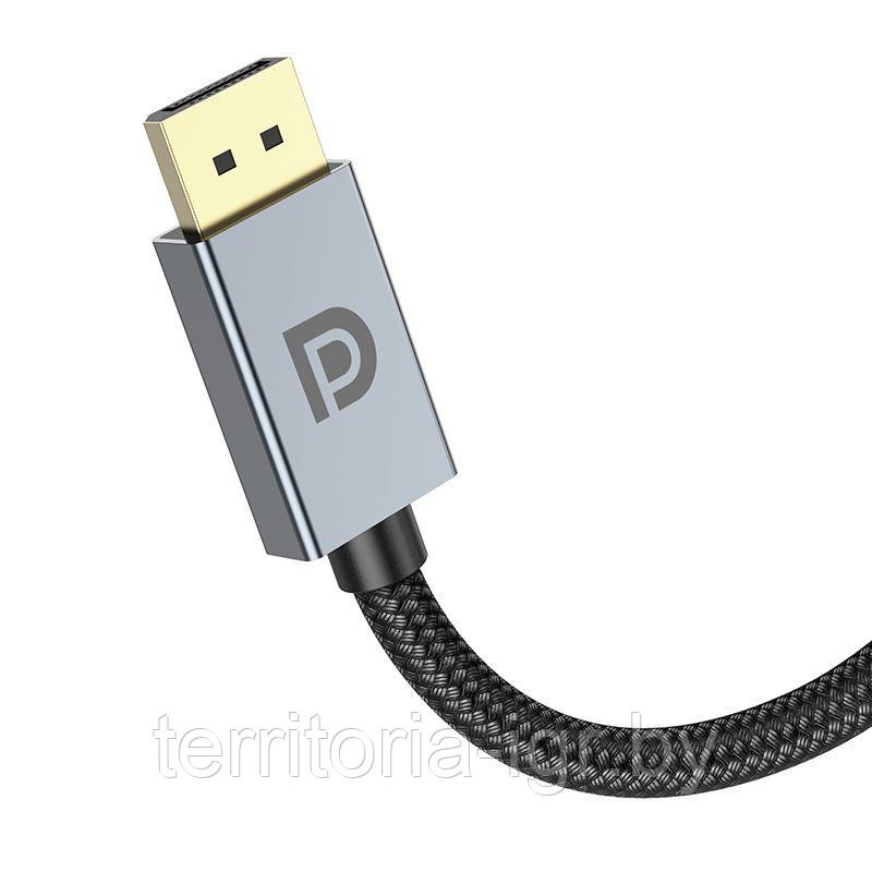 Кабель DisplayPort US04 v1.4 3м. нейлон Hoco - фото 3 - id-p214536338