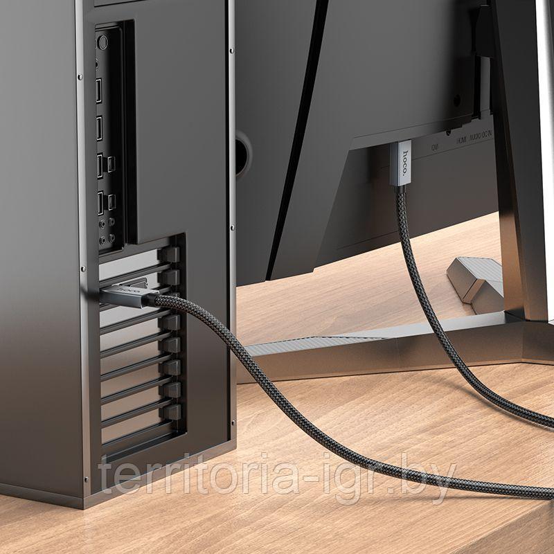 Кабель DisplayPort US04 v1.4 3м. нейлон Hoco - фото 5 - id-p214536338