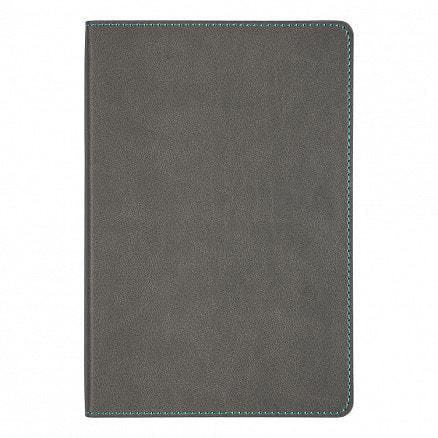 Ежедневник Flexy Latte А5, недатированный, в гибкой обложке Серый/бирюзовый - фото 3 - id-p214536714
