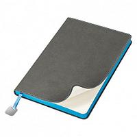 Ежедневник Flexy Latte А5, недатированный, в гибкой обложке Серый/голубой