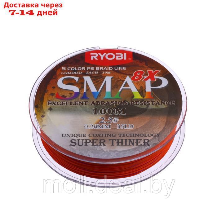 Шнур Ryobi SMAP PE8X, диаметр 0,260 мм, тест 15,9 кг, 100 м, Multi Colour - фото 1 - id-p214516585