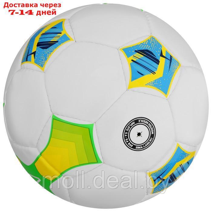Футбольный мяч Minsa Junior, размер 4, PU, ручная сшивка, камера бутил - фото 3 - id-p214516626
